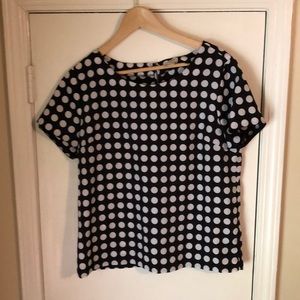 J. Crew Polka Dot Top